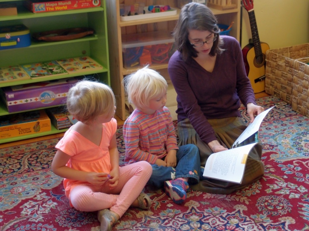 Sharing books with individuals and small groups allows plenty of opportunity for asking questions and connecting with the text.